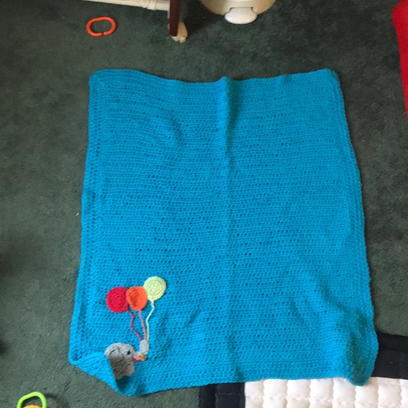 Handmade elephant baby sweater hat and blanket - Picture 6 of 6